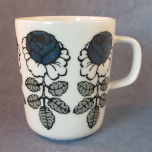 MARIMEKKO Maija Isola Vihkiruusu Mug, Petroleum Green, New - Picture 1 of 2
