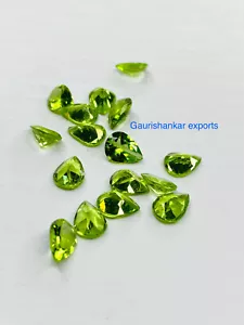 Peridot Facettiert Tropfenschliff Lose Edelstein 4x3 MM Zu 10x8 MM Natürlich - Bild 1 von 20