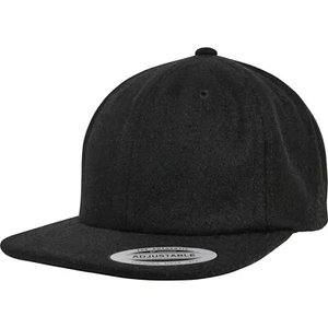 NUEVA GORRA DE LANA FLEXFIT MELTON LISA BÉISBOL NEGRA CAMIONERO GOLF ERA SOMBRERO PICO PLANO - Imagen 1 de 6