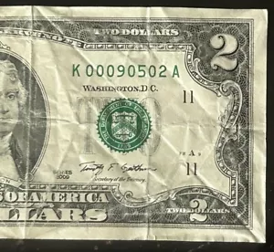 (ALTERNATOR!) $2 Alternator 0s Fancy Serial Number K00090502A Series 2009 - Picture 1 of 3