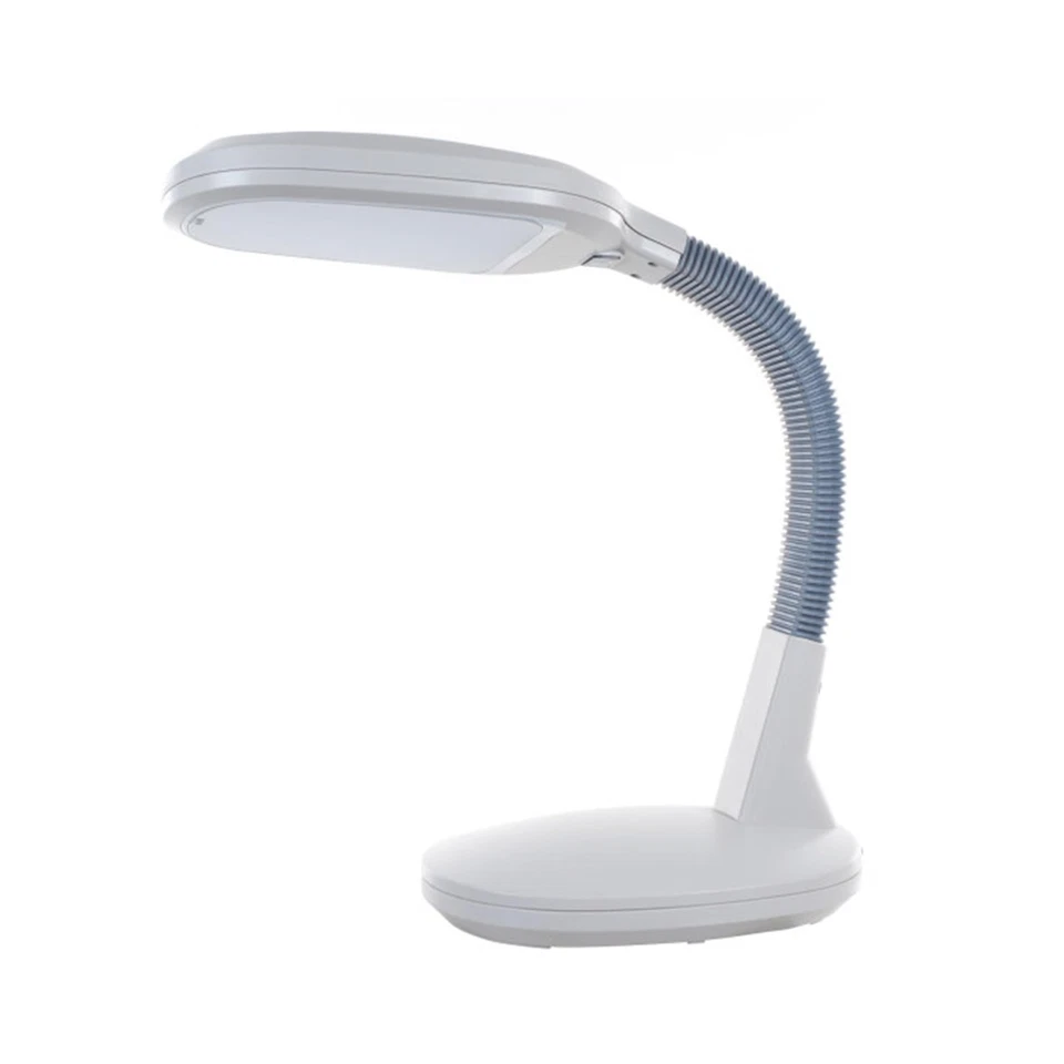 Lavish Home 72-L1195 LED Sunlight Desk Lamp with Dimmer Switch White 9.5" x