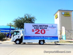 Billboard truck FOR SALE everything included Truck + Complete luminated sign. - Picture 1 of 11