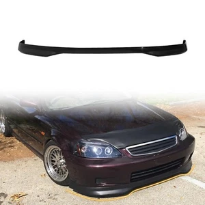 Front Bumper Lip Spoiler Compatible with 1999-2000 Honda Civic, PP Unpainted ... - Picture 1 of 8