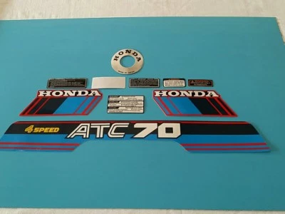HONDA ATC70 1985  MODEL DECAL GRAPHIC SET (10 DECALS) (*#h04) - Image 1 of 4