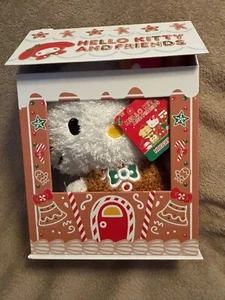Hello Kitty Gingerbread House Hugger Pillow Plush 12" H x 7.5" W x 4" D NEW! - Picture 1 of 6