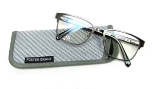 Foster Grant E•Readers Reading Glasses DONOVAN w/ Case - Choose Diopter