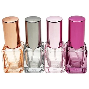 5ml 0.17oz colored cube thick glass mini empty perfume bottles box of 12 - Picture 1 of 7