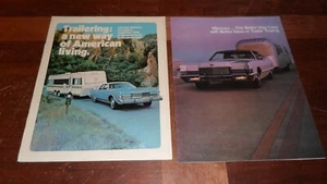 2X 1971 Lincoln Mercury Dealer Trailer Towing Info Brochure Comet Cougar Montego - Picture 1 of 11
