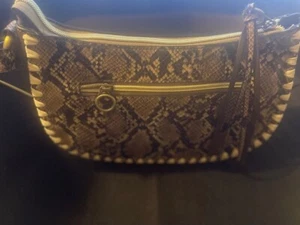 Sondra Roberts Squared Natural Multicolored Hand Cheetah Clutch Bag - Picture 1 of 7