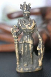 Estatua de bronce dorado romano de calidad de museo antiguo de 3" de la diosa Minerva - Imagen 1 de 12