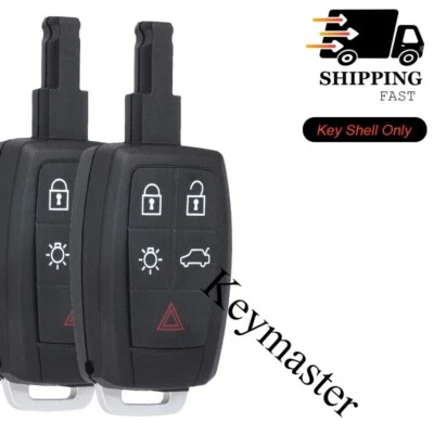 2x for Volvo C30 S40 V50 C70 2004-2013 Remote Key Shell +Insert Key KR55WK49259 - Image 1 of 3