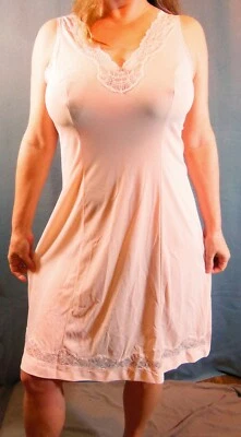 Designer italiano ALBA ROYAL ROSA POLI NYLON RENDA TRANSPARENTE CHEMISE M NOVO COM ETIQUETAS - Imagem 1 de 4