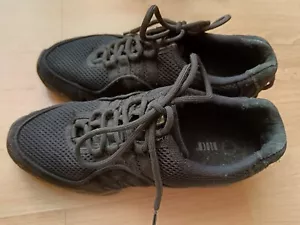 UK Size 4/Bloch Size 8 Split Sole Jazz Street Dance Trainers Shoes Black Ex Con - Picture 1 of 6