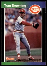 1989 Donruss Baseball Card Tom Browning Cincinnati Reds #71