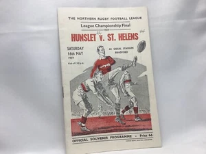 Hunslet gegen St Helens Northern Rugby League Championship Finale Mai 1959 - Bild 1 von 1