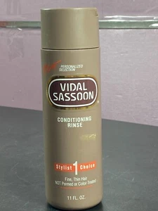 Vintage 1992 Vidal Sassoon Conditioner Rinse Brown Bottle Movie TV Prop 1990s - Picture 1 of 11