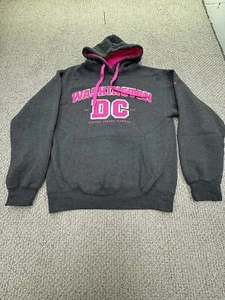 Washington DC women’s pull over hoodie gray pink size medium - Picture 1 of 8