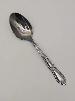 WM A Rogers Oneida 银色芬威甜点椭圆形勺子不锈钢餐具:单个 — 第 1/4 张图片