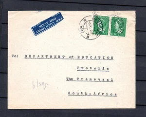 Nederland 1940 envelop met 343 in paar st. Meerssen naar Pretoria (Zuid Afrika) - Afbeelding 1 van 2
