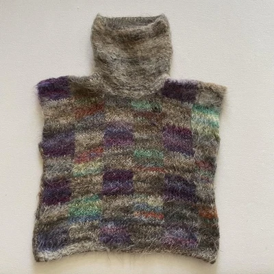 Vintage Cassidy Mohair Turtleneck Sweater Vest Womens Small Wool Made Italy 80s - Image 1 of 4