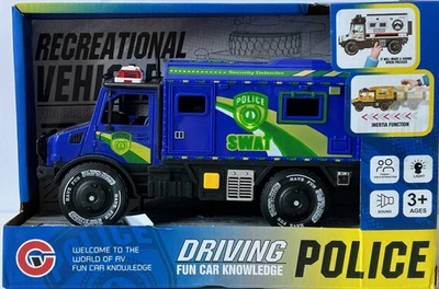 Police SWAT Car Model Interia Function Try My Sounds and Light Free Wheels - Image 1 of 4