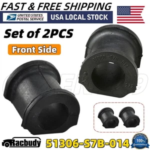 51306-S7B-014 New Front Stabilizer Bar Bushing Kit 2PCS For Honda CR-V 2002-2006 - Picture 1 of 9