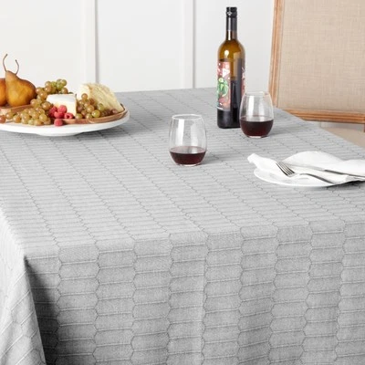 Martha Stewart Honeycomb Modern Farmhouse Tablecloth - Image 1 of 4