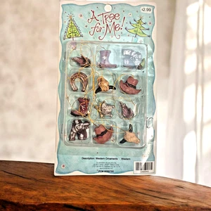 A Tree For Me Western Ornaments 12 Piece 2011 Ornaments Table Top Tree - Picture 1 of 4