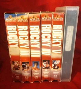 Vintage ROCKY 25th Anniversary Edition Box Set Movies 1-5 VHS, And Balboa. Nice! - Picture 1 of 3