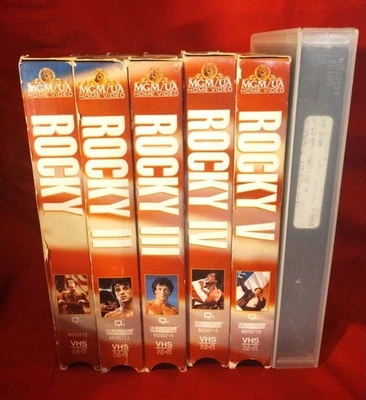 Vintage ROCKY 25th Anniversary Edition Box Set Movies 1-5 VHS, And Balboa. Nice! - Image 1 of 3