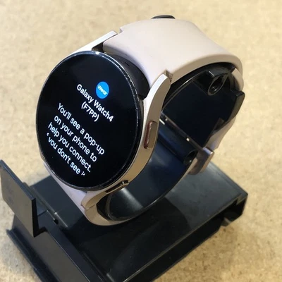 Samsung Galaxy Watch 4 40mm GPS Wifi Bluetooth Smartwatch Pink Gold S/M SM-R860 - Image 1 of 4