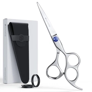 3-Hole Hair Scissors Professional - Right-Hand Barber Scissors for hair cutti... - Picture 1 of 7