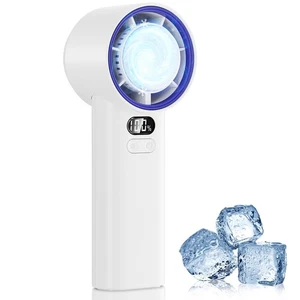 5200mAh Portable Handheld Turbo Fan, 13000RPM Powerful Cooling Ice Fan, Mini ... - Picture 1 of 9