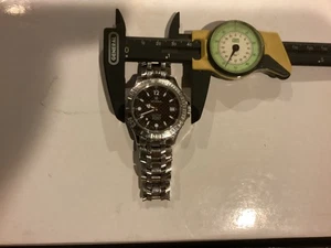 CYMA Herren Quarz Navy Star Uhr. Schwarzes Kohlefaser Zifferblatt. 8"+ Handgelenk. - Bild 1 von 12