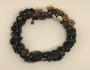 65 Plus Antiguo Vintage Negro Blanco Marrón Victoriano Zapato Bota Botones Vástago - Imagen 1 de 7