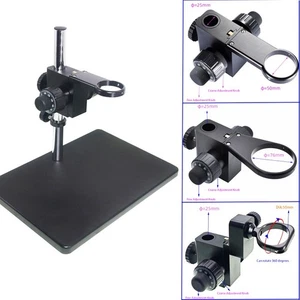 25/32/50/76mm Coarse Fine adjust Bracket Stand F Industry Microscope Camera Lens - Picture 1 of 24