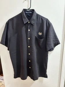 Men’s Devon & Jones Large Cadillac Black Short Sleeve Button Down. - Picture 1 of 4