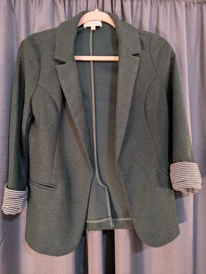 Женский вязаный блейзер Skies Are Blue в полоску с манжетами размер Small - Изображение 1 из 4