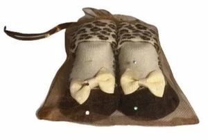 Baby Empario Animal Print Braun Baby Schuhe 0-6 Monate Neu Mit Etikett LESEN - Bild 1 von 8
