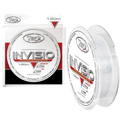 150m YORK INVISIO ANGELSCHNUR FLUOROCARBON COATED LINE MONOFILE 0,14-0,40mm NEU