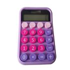 LCD Display Purple Calculator Big Buttons Mechanical Calculator 1 PCS5362