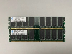512MB (256MB X 2) PC3200 DDR400 Dual Channel Memory RAM JEF - Picture 1 of 1