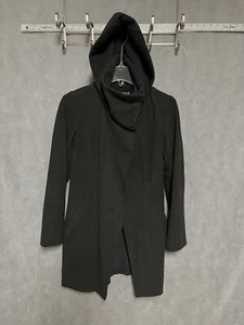 Betabrand Peacoat Women S Melissa Fleis Hooded Trench All Day Jacket Mock Neck - Picture 1 of 12