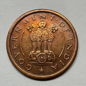1952 India 1 Pice - Coin #C-001 - Picture 1 of 2