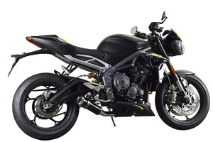 Street Triple 765 Exhaust 2020-2022 SP Engineering Black Stubby Domed GP - Picture 1 of 10
