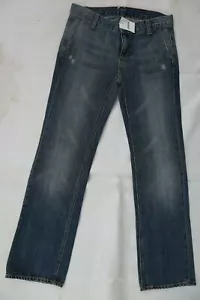 Neu mit Etikett blau Denim J CREW gerades Bein Jeans etwas Distressing 28 Petite - Bild 1 von 5
