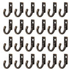 Old-Fashioned Furniture Hooks - Pack of 50 - Small Zinc Alloy Hangers
