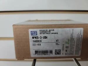 WEG MPW25-3-U004 Protezione motore manuale 2,5 - 4A 3 poli 600VAC 12G617 - Foto 1 di 4
