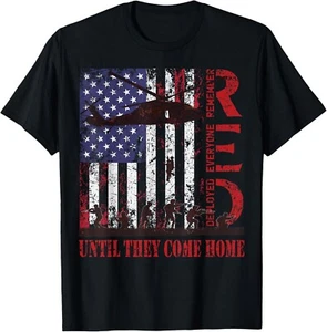 RED Friday Remember Everyone Deployed US Flag Military Army Gift Unisex T-Shirt - Picture 1 of 4