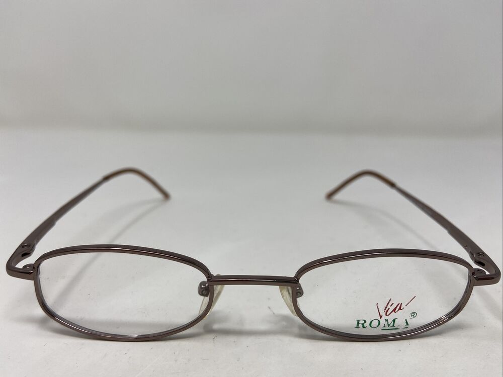 Via Roma VR516 Shiny Brown 43-20-130 Full Rim Eyeglasses Frame BQ31